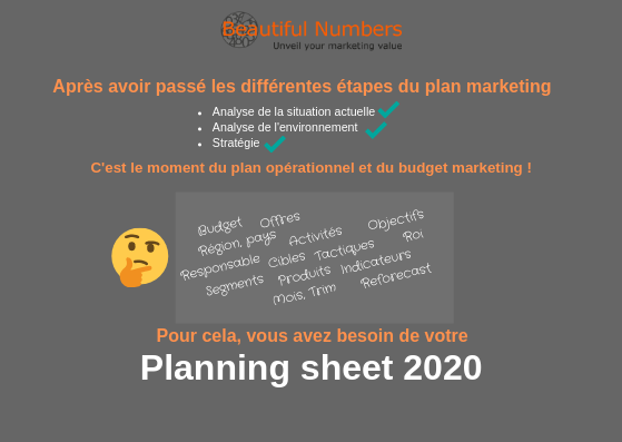 Planning sheet marketing _ beautiful numbers